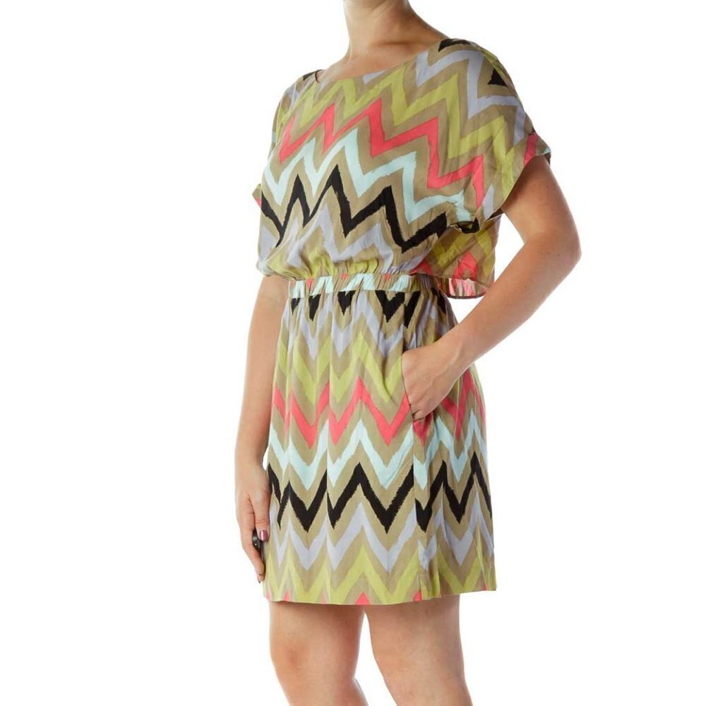 BCBGeneration Multicolor Chevron Dress - Picture 3 of 3